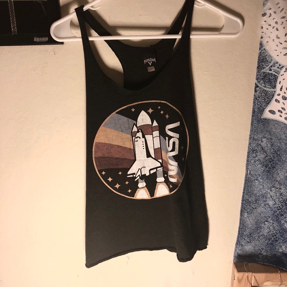Gray NASA tank top
